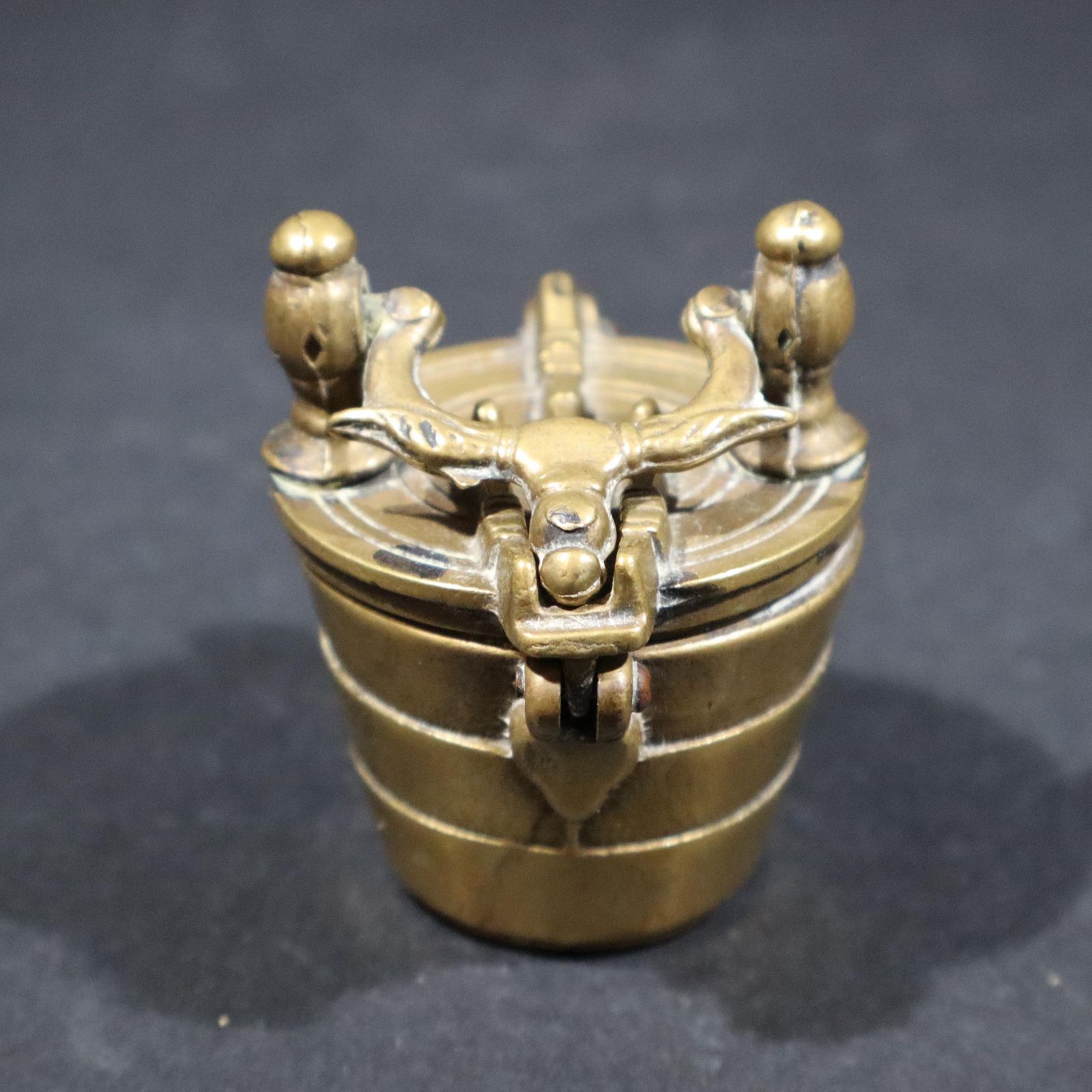 French Antique Brass Nesting Weights Nested Troy Weights Pile Of Charlemagne photo vinterior
