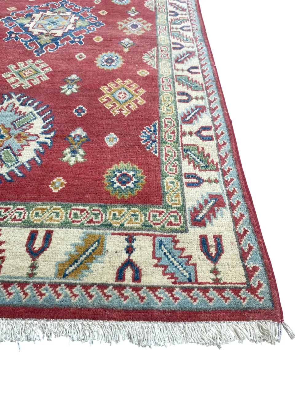 Red Oriental Kazak 3x5 Area Living Room Bedroom Rug photo vinterior
