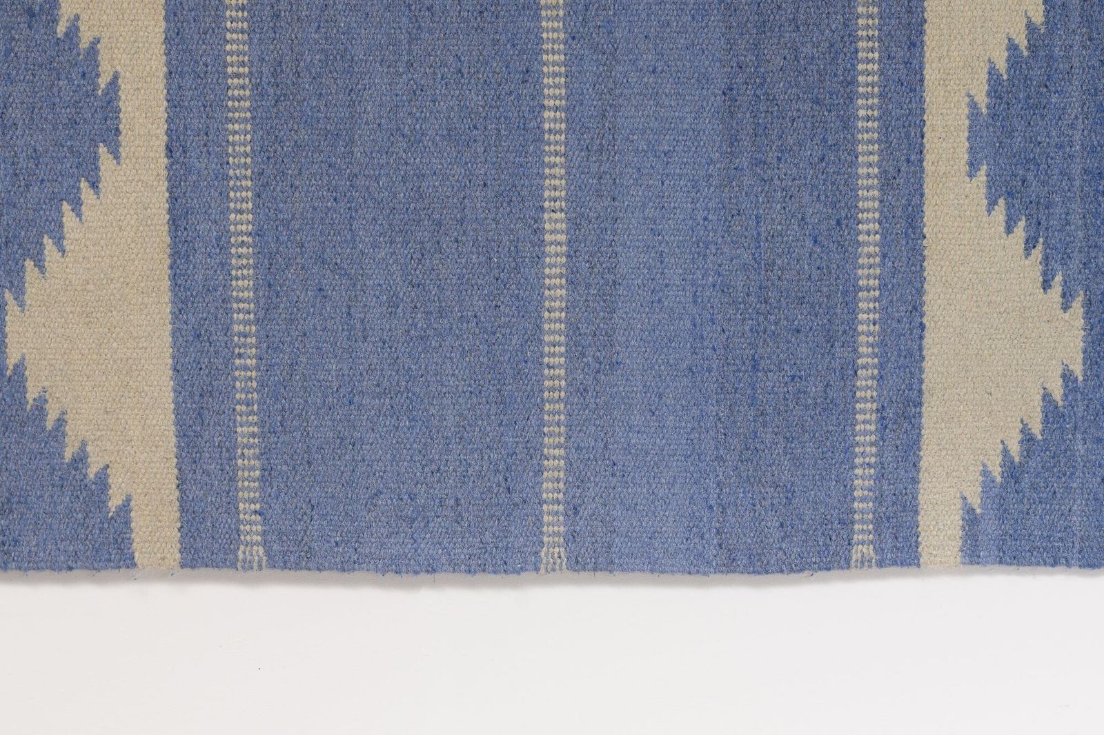 Mid Century Swedish Kilim In Dark Blue Tones photo 1180.0