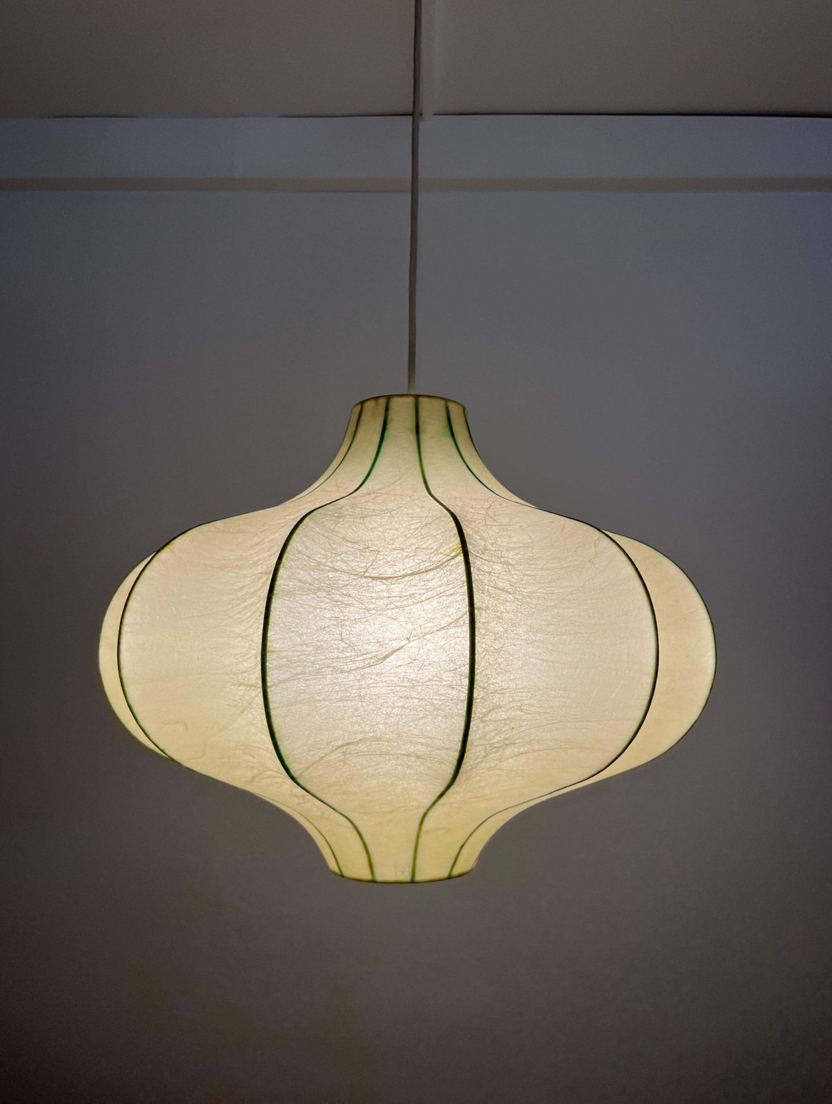 Mid Century German "Cocoon" Chandelier By Goldkant Leuchten, 1970s photo for sale