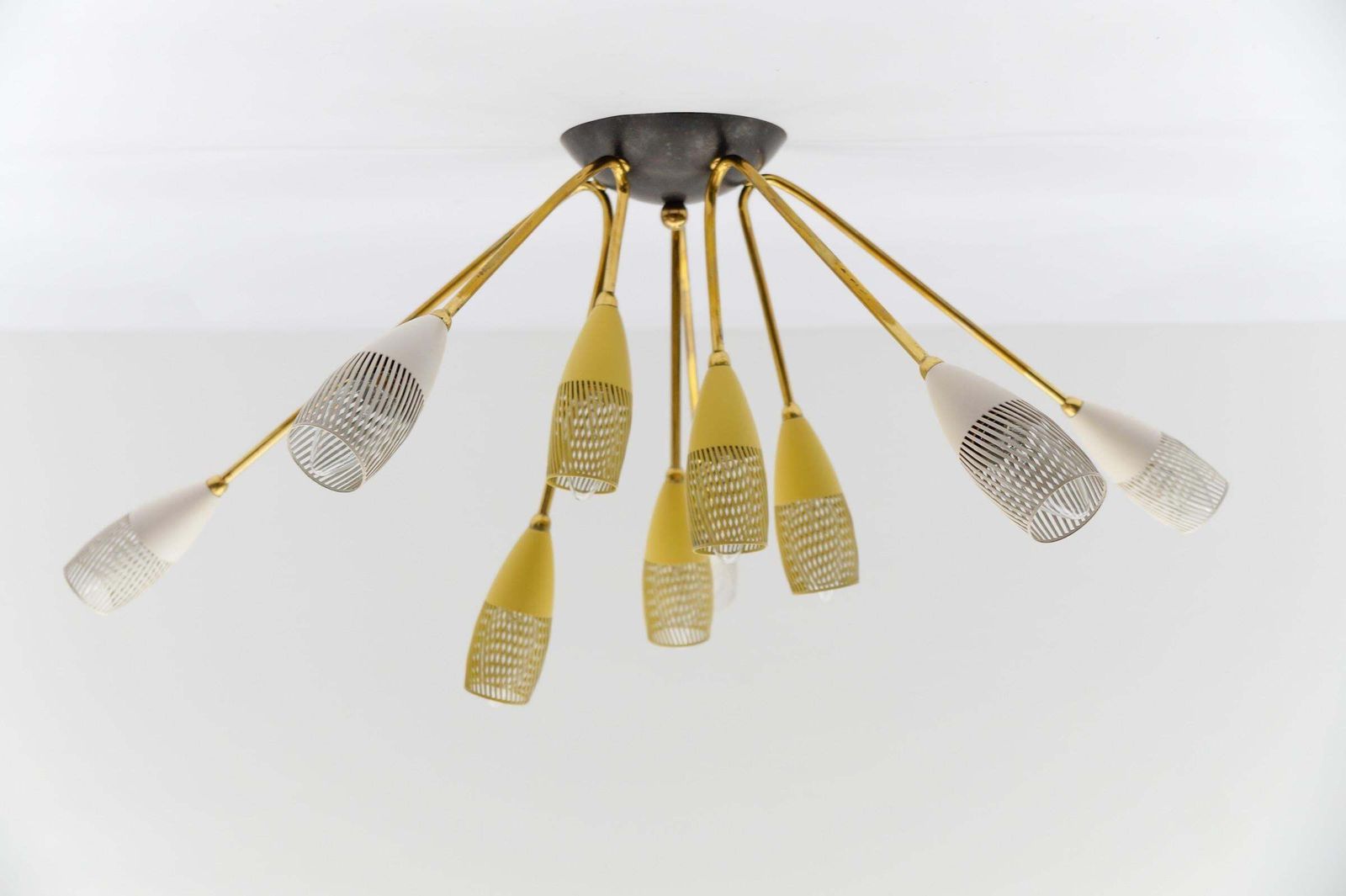 Sputnik Wall Or Ceiling Lamp In The Manner Of Arteluce, Italy, 1950s photo for sale