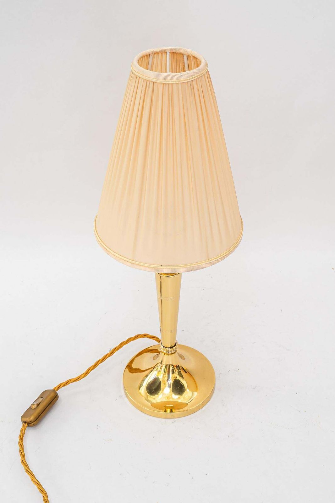 Art Deco Table Lamp With Fabric Shade Vienna Around 1920s photo furniture