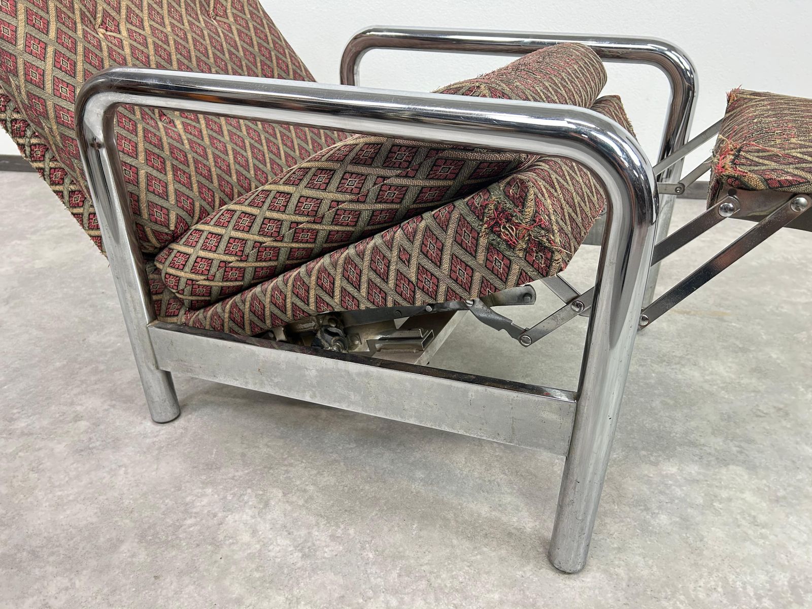 Vintage Tubular Chrome Recliner By Milo Baughman For James Inc./Thayer Coggin photo buy