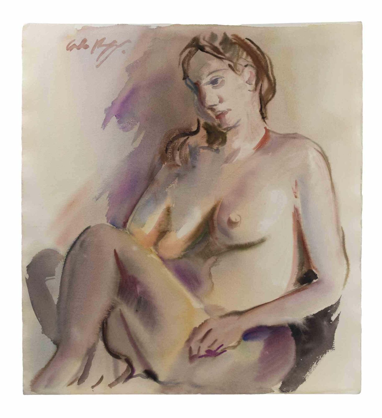 Carlo Ravagnannude   Drawing By Carlo Ravagnan   1960s1960s photo for sale