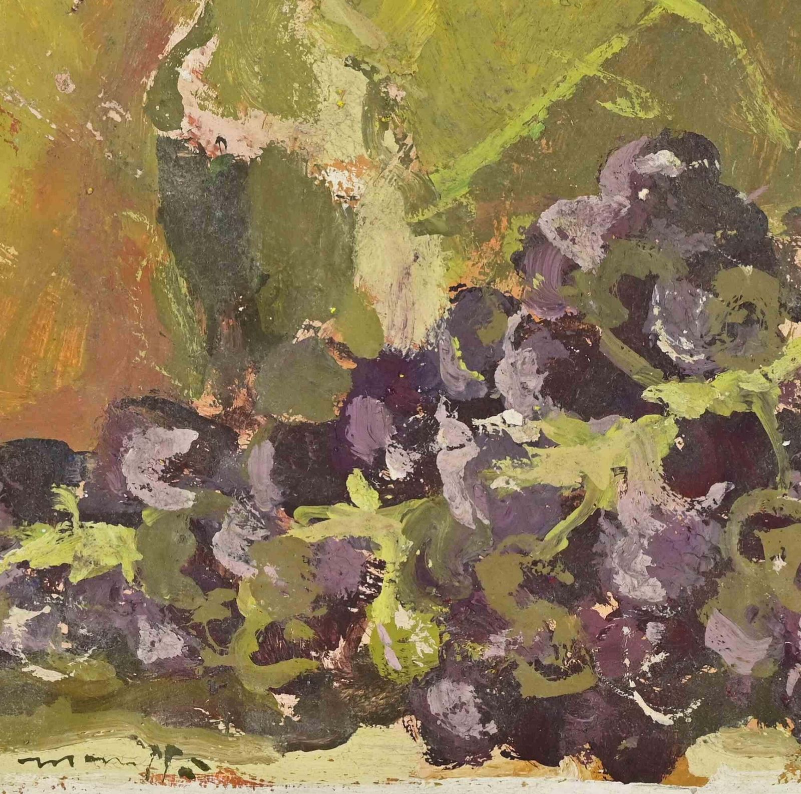 Franco Marzillistill Life   Oil Painting By Franco Marzilli   1970s1970s photo for sale