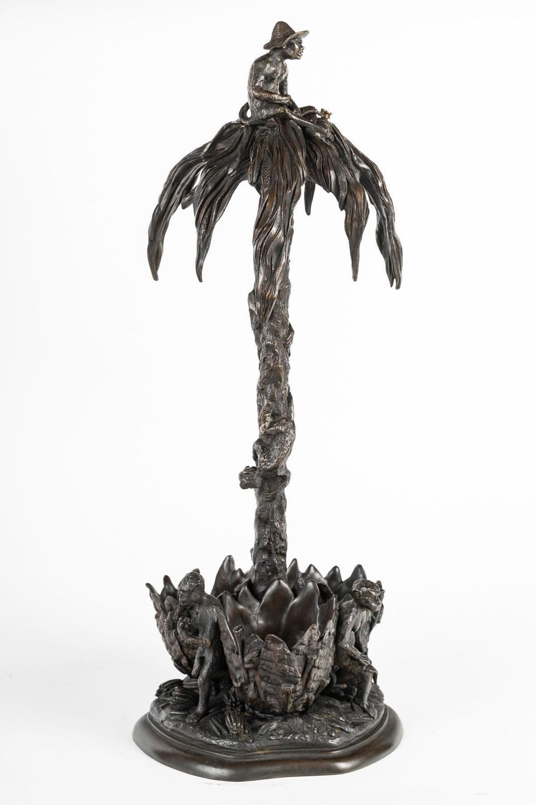 Sculpture By Christophe Fratin, Cigar Palm Tree, Napoleon III Period. photo for sale