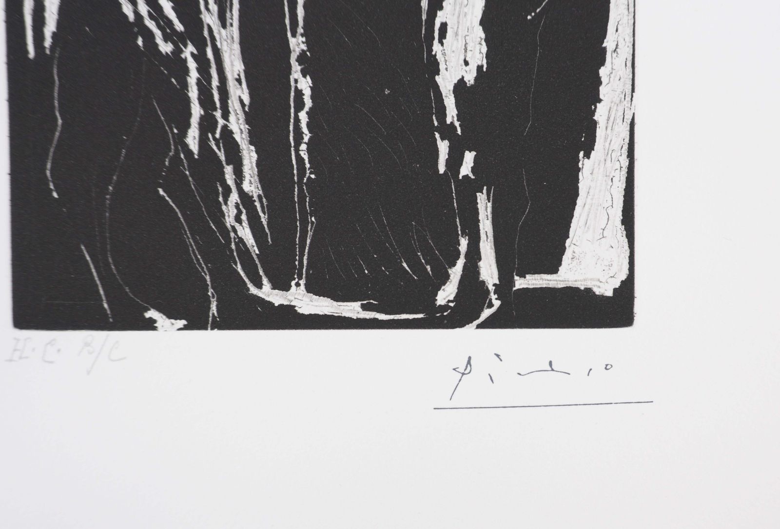 Pablo Picassothe 156, Man Talking With A Girl   Original Etching, Signed (Baer #1961b)1978 photo furniture