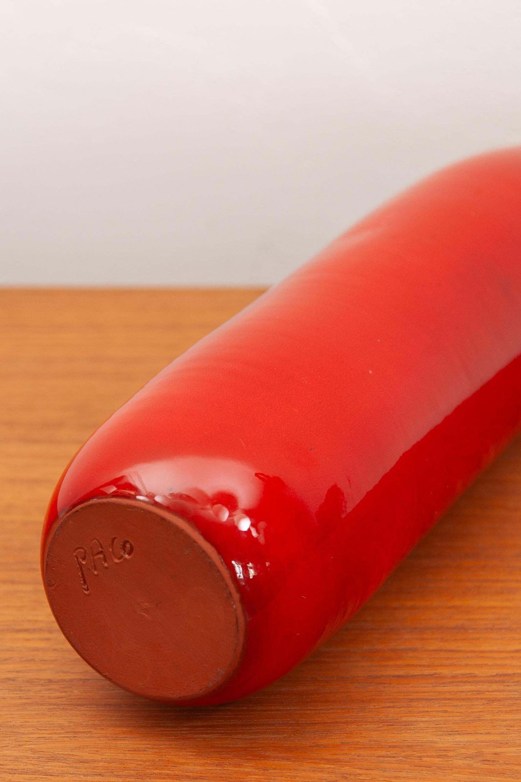 photo for sale Red Glazed Ceramic Vase Designed By Amphora, Belgium