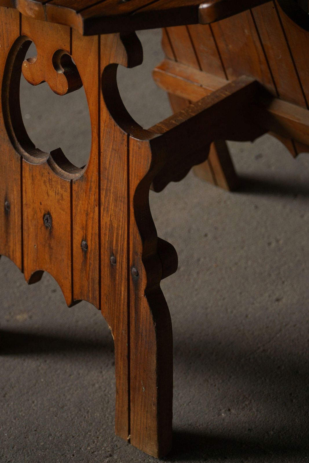 Vintage Wabi Sabi Style Dining Chair In Patinated Elm Wood, Mid Century, Italy photo vinterior