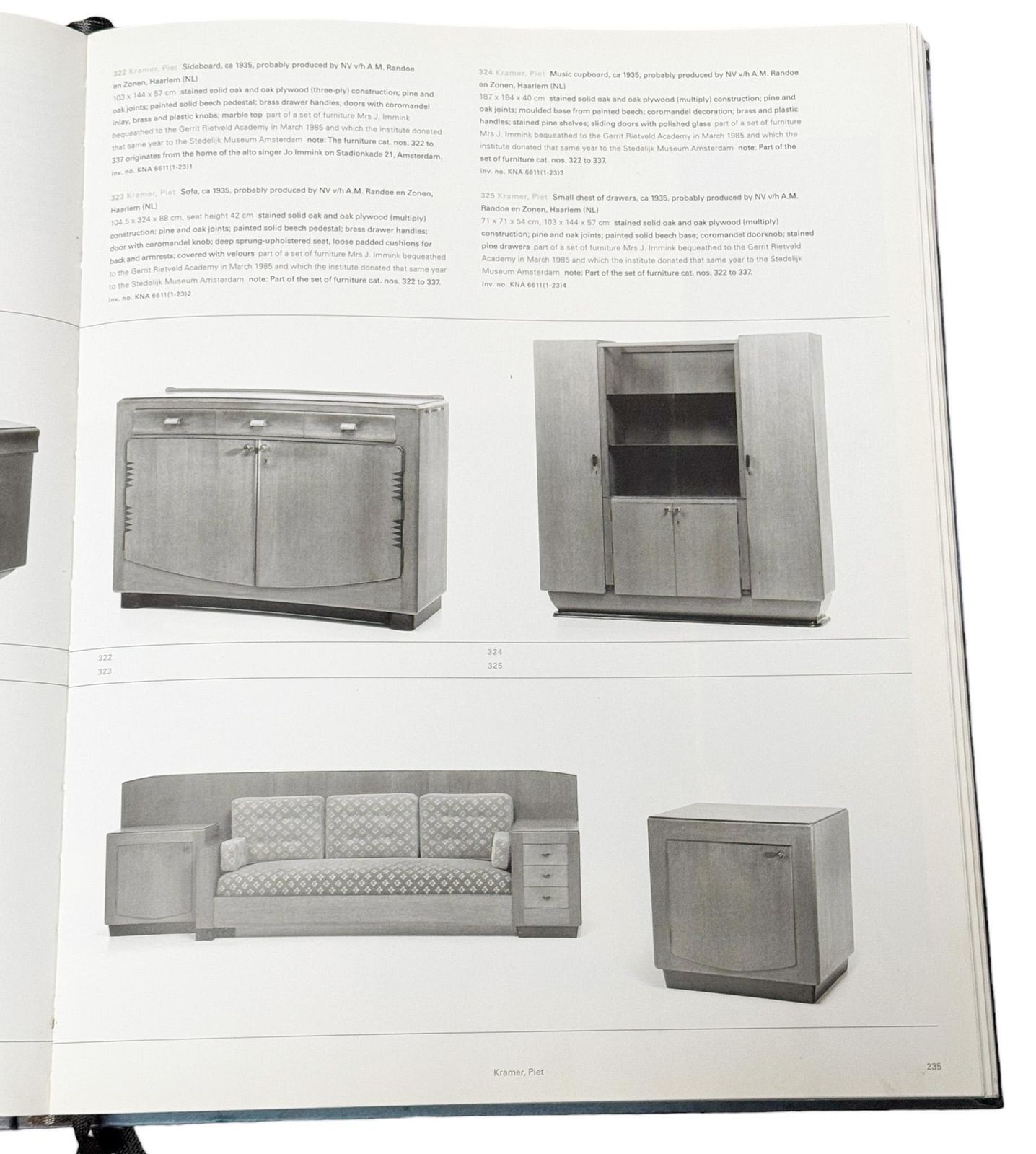 photo for sale Art Deco Amsterdamse School Cabinet With Drawers By Piet Kramer, 1930s
