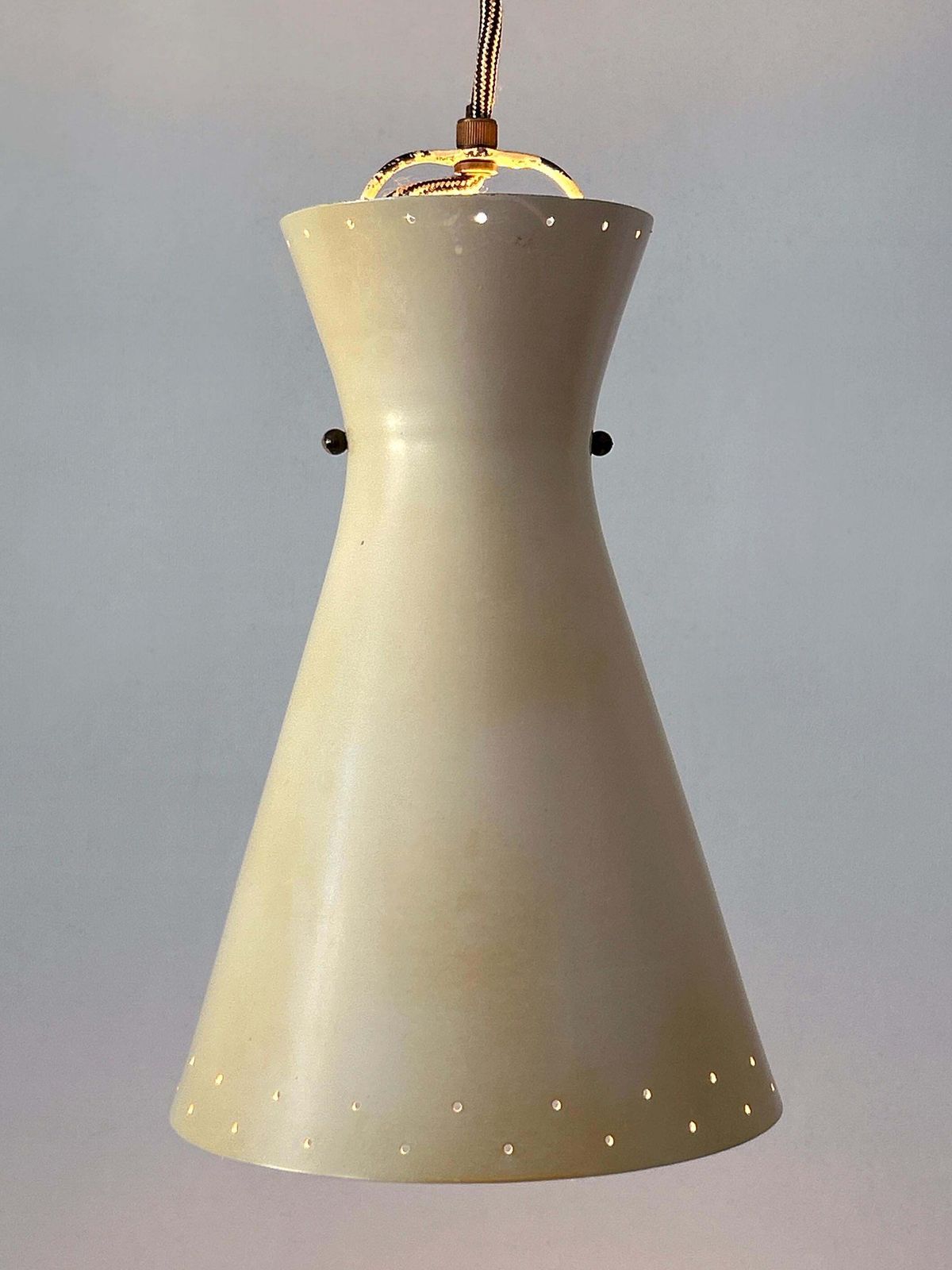 photo buy Rare Mid Century Pulley Diabolo Pendant Lamps By Vereinigte Werkstätten 1950s