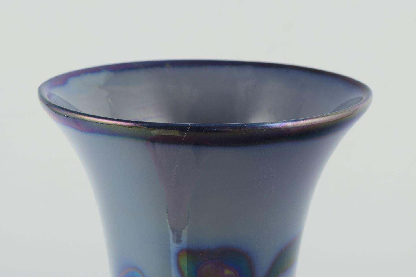 Edgar Böckman For Höganäs. Large Ceramic Vase With Floral Motif photo for sale