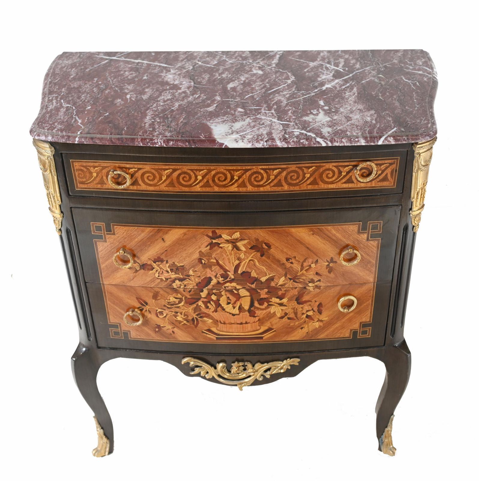 French Commode Louis XVI Chest Drawers Inlaid photo for sale