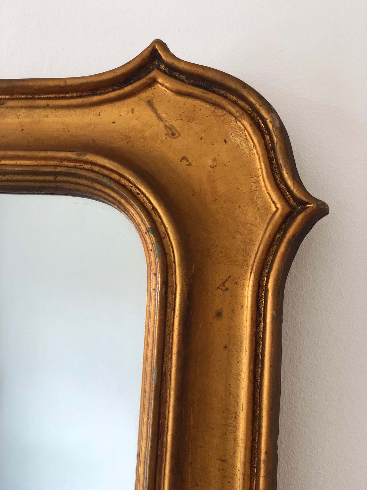 Grote Vintage Vergulde Wandspiegel – Napoleon III Stijl, België, Jaren 1970 photo furniture