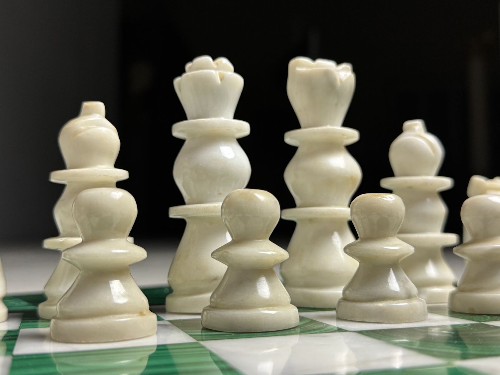 Malachite Chess Set 1960 Congo photo 1250.0