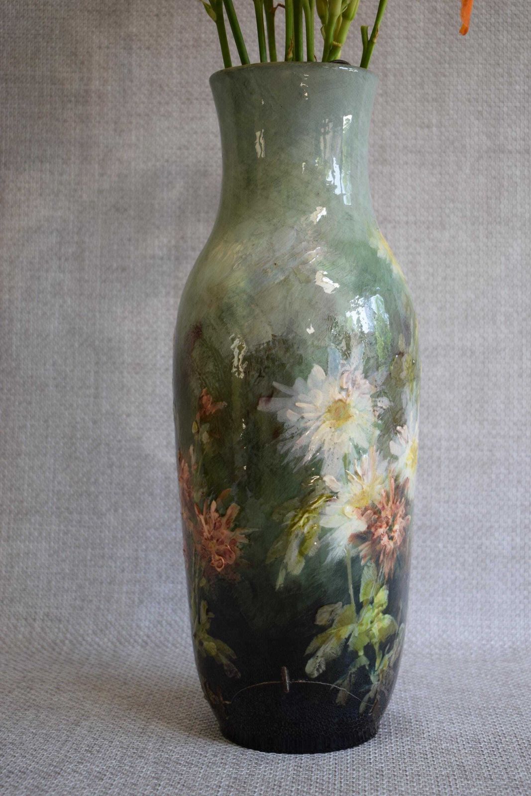 photo for sale Impressionist Montigny Sur Loing Vase, Georges Delvaux