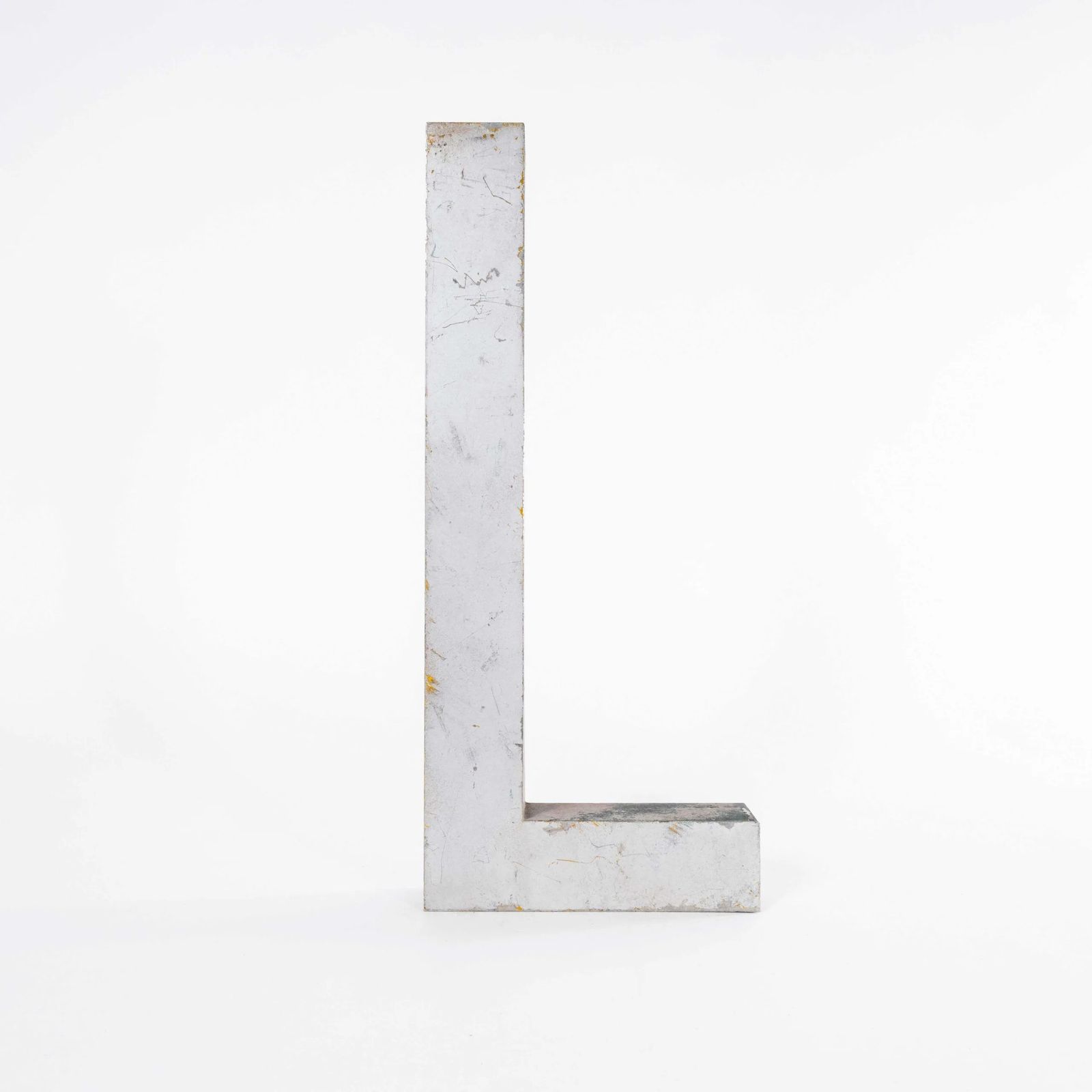 1950’s Medium Size Cast Aluminium Sign Letter – L