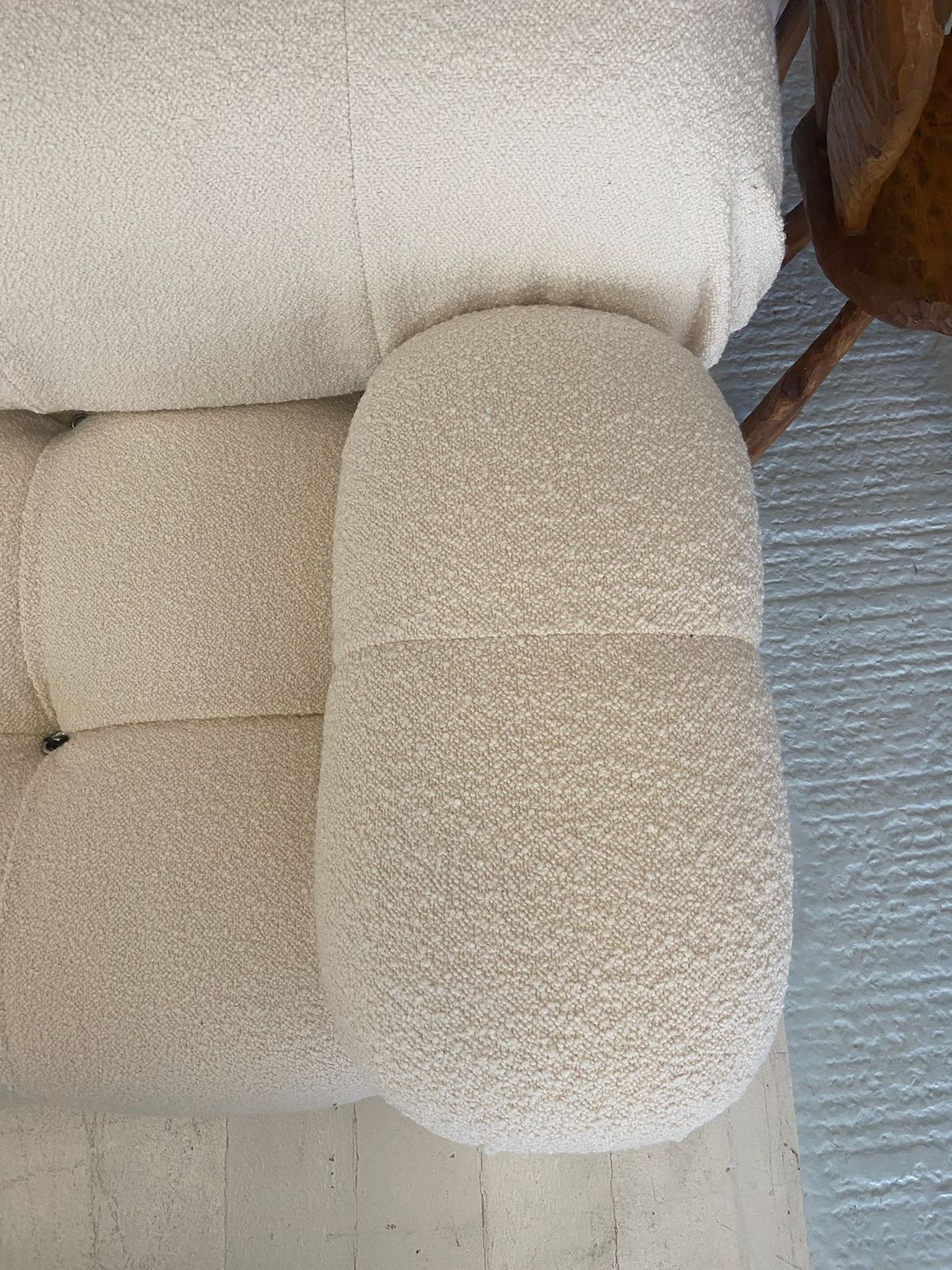 C&B Ivory Boucle Camaleonda Modular Sofa (Dedar Karakorum 001 Upholstery) photo furniture