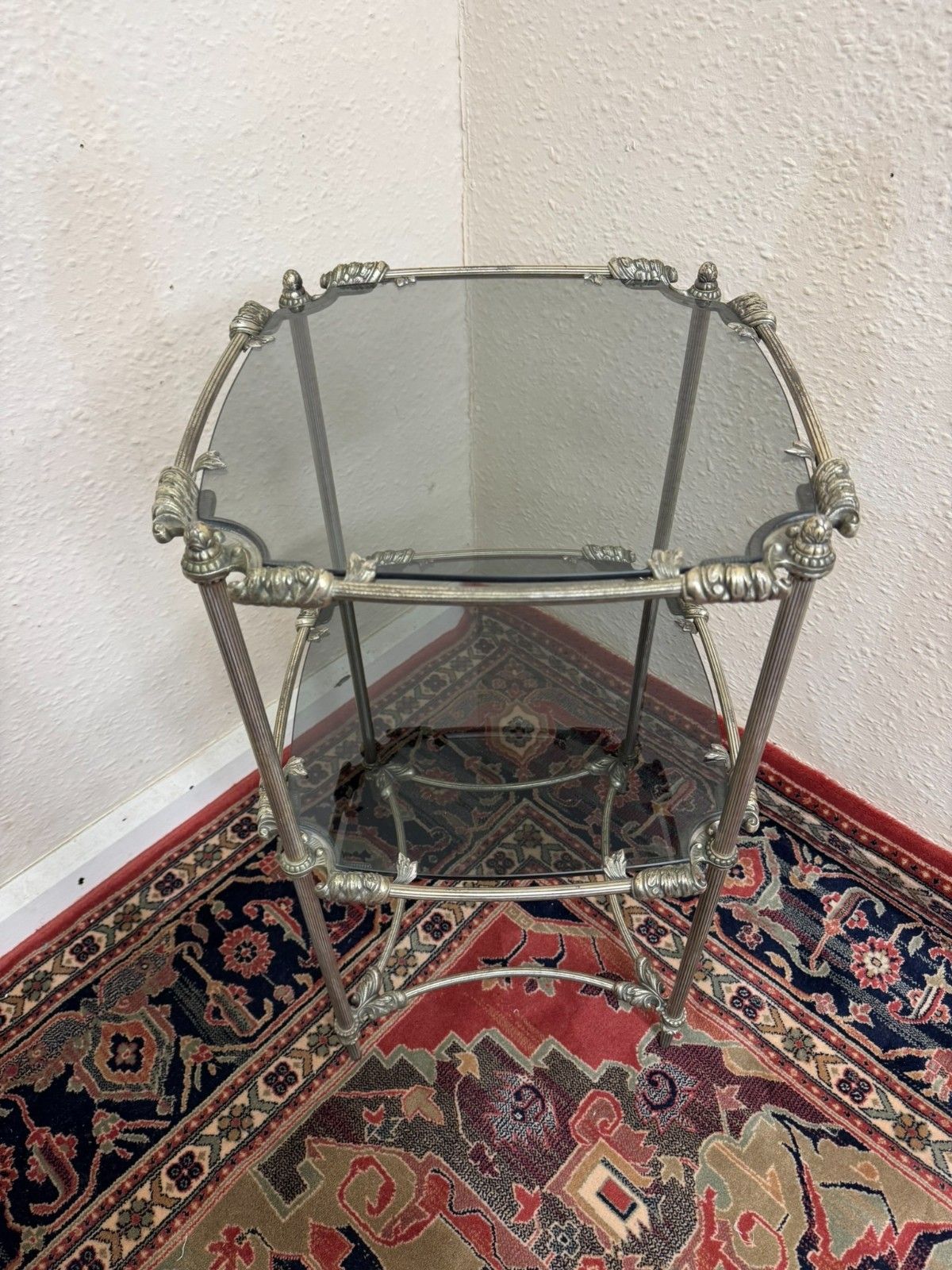 Fabulous Quality French Metal Accent Table Circa 1930 photo vinterior