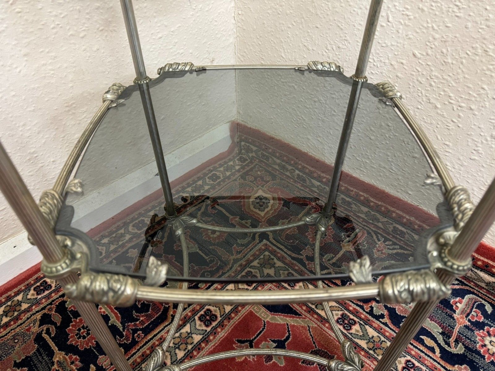Furniture Fabulous Quality French Metal Accent Table Circa 1930 photo
