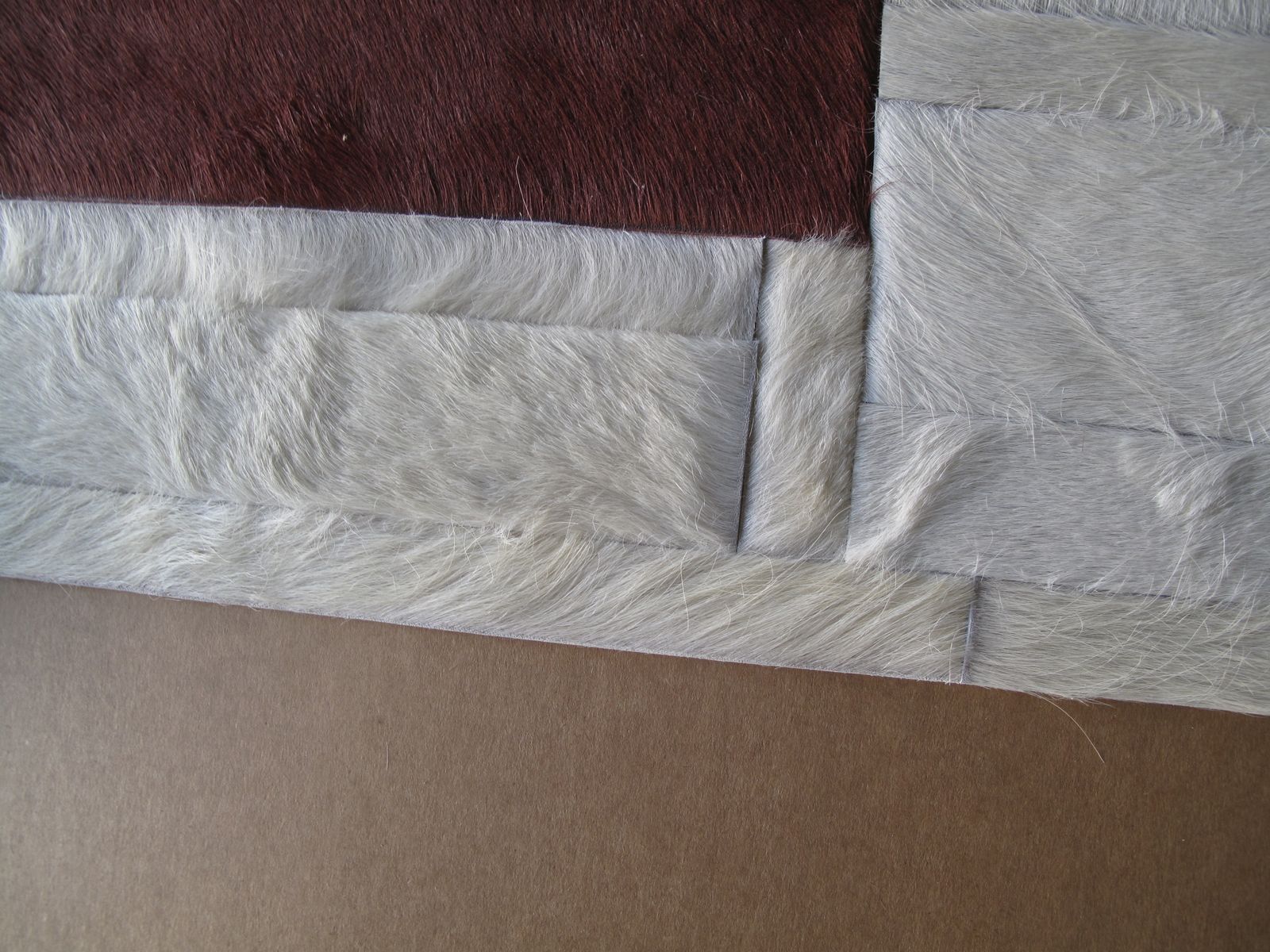 Kyle Bunting Hair On Hide Rug 10 Ft X 14 Ft (Cream, Silver, Glacier, Rust) Four Seasons photo furniture