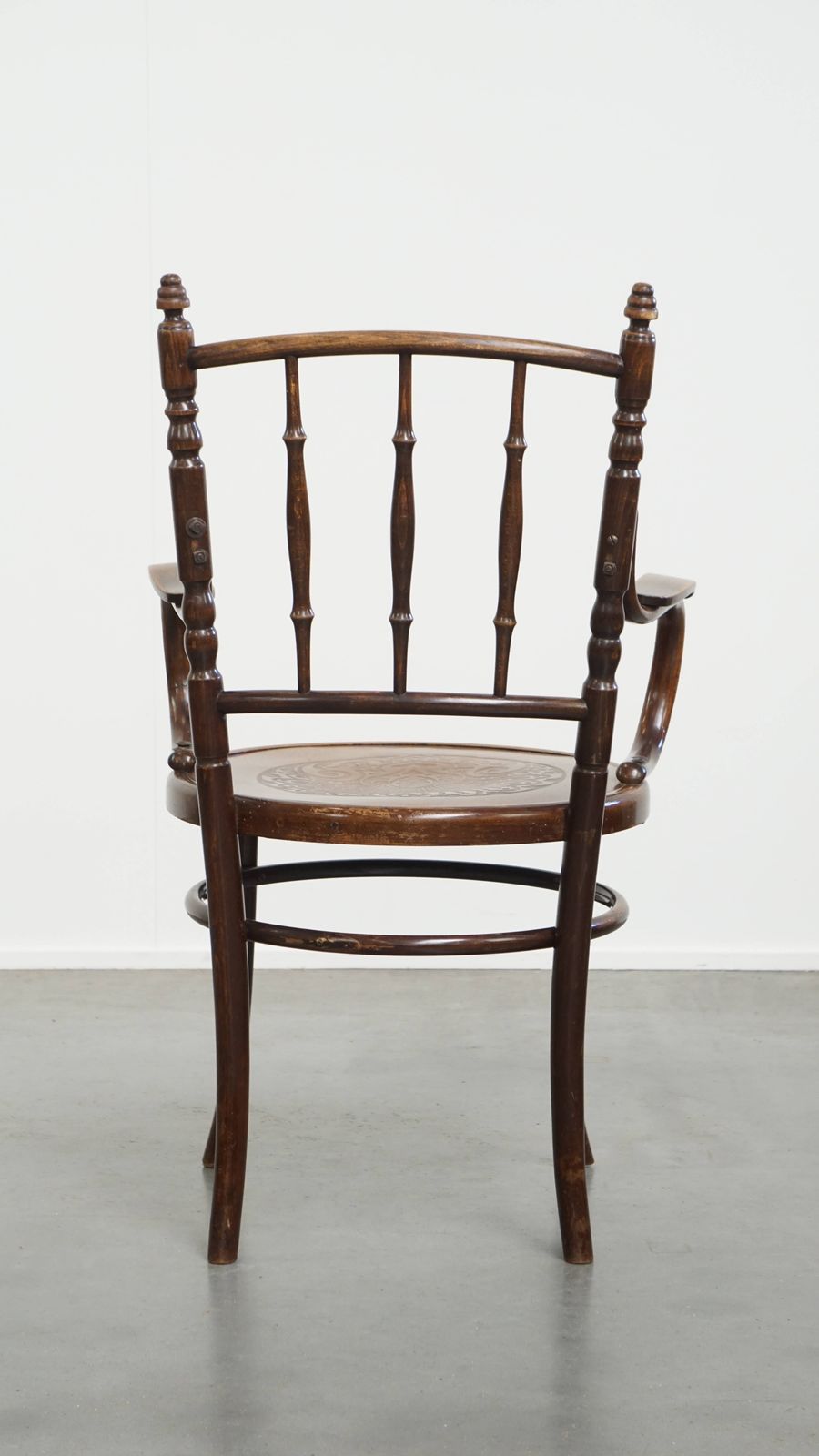 Beautiful Antique Wooden Design Chair By Mundus For Thonet With Armrests With Beautiful Carvings photo Furniture