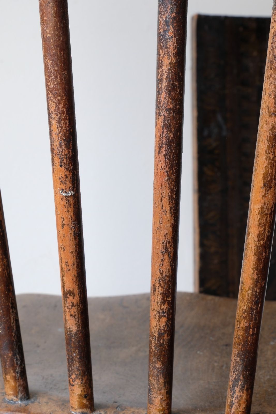 Painted Ash And Elm Windsor Spindle Back Chair Circa 1890s photo furniture
