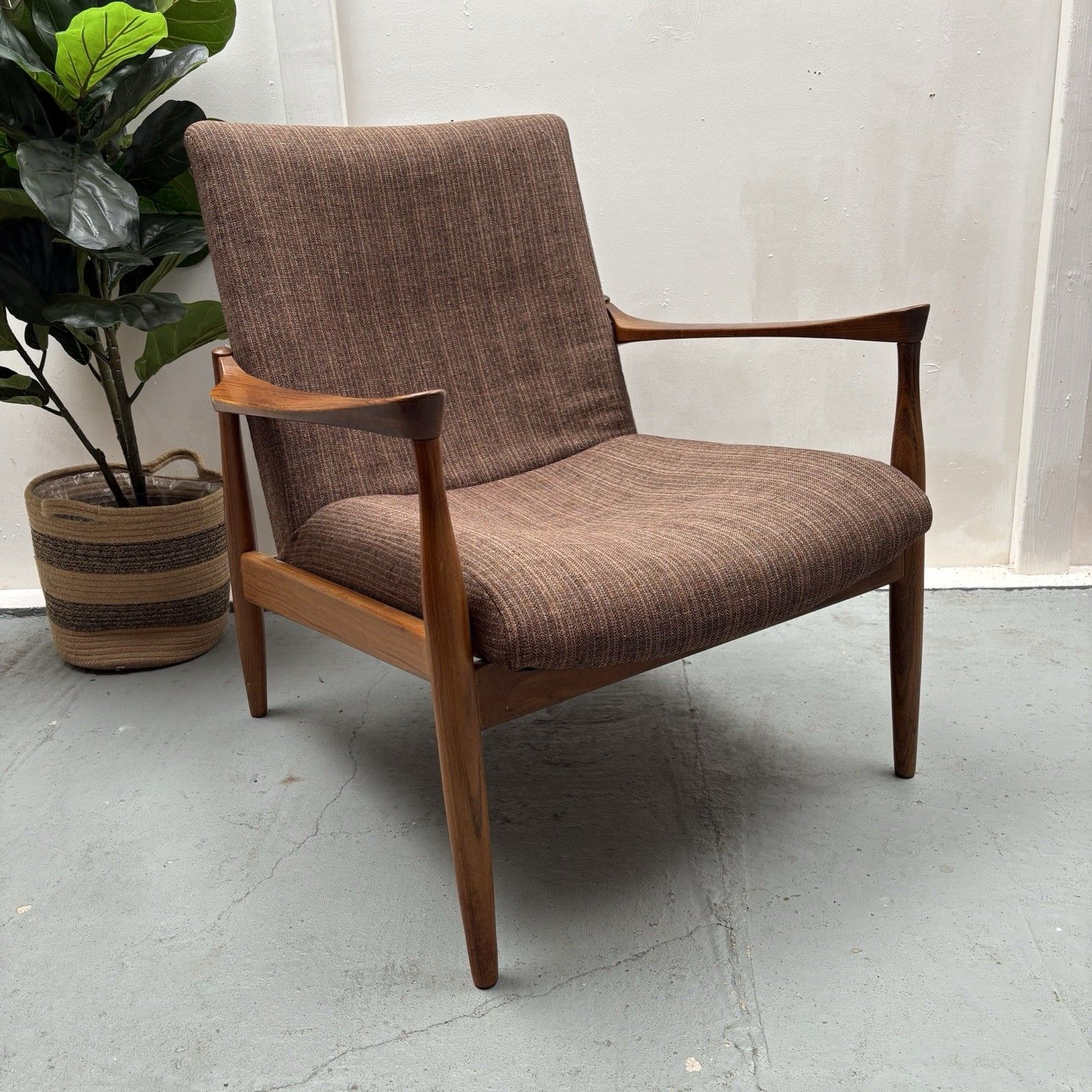 1960s Ib Kofod Larsen G Plan Danish Range Afrormosia '6248' Lounge Chair photo furniture