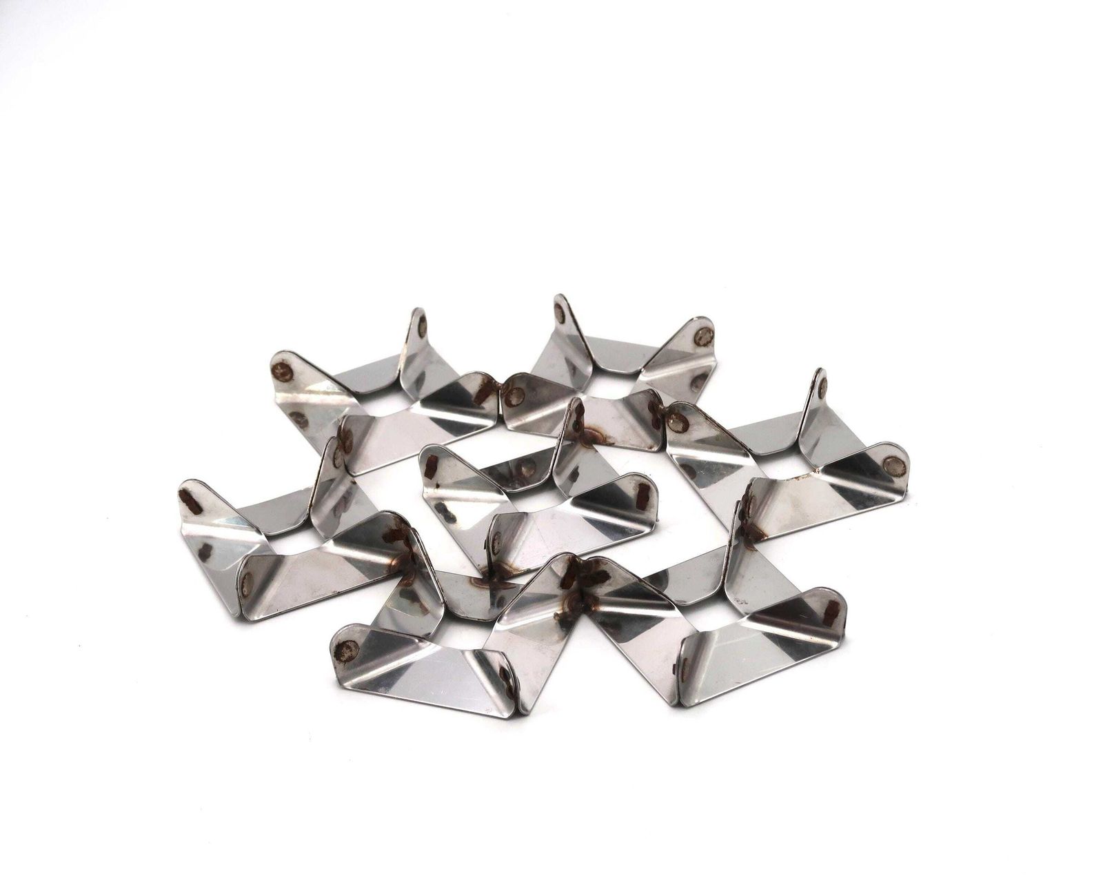 Franse Constructivistische Metalen Onderzetter, Vintage / Roestvrij Staal Keuken, Joelle Ferlande, Dominique Imbert, Paul Geoffroy, Xavier Féal photo for sale