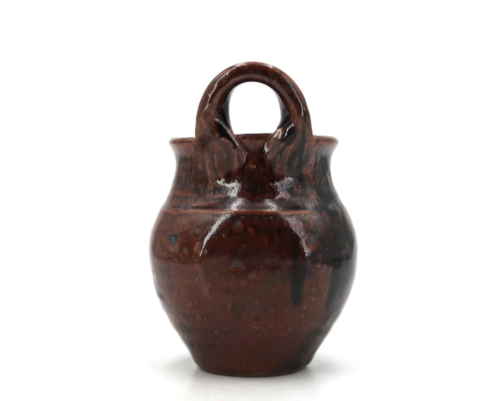 French Stoneware Ceramic Wall Vase By Guy Baudat, 1970s / Wabi Sabi, Home Decor photo Home Decor