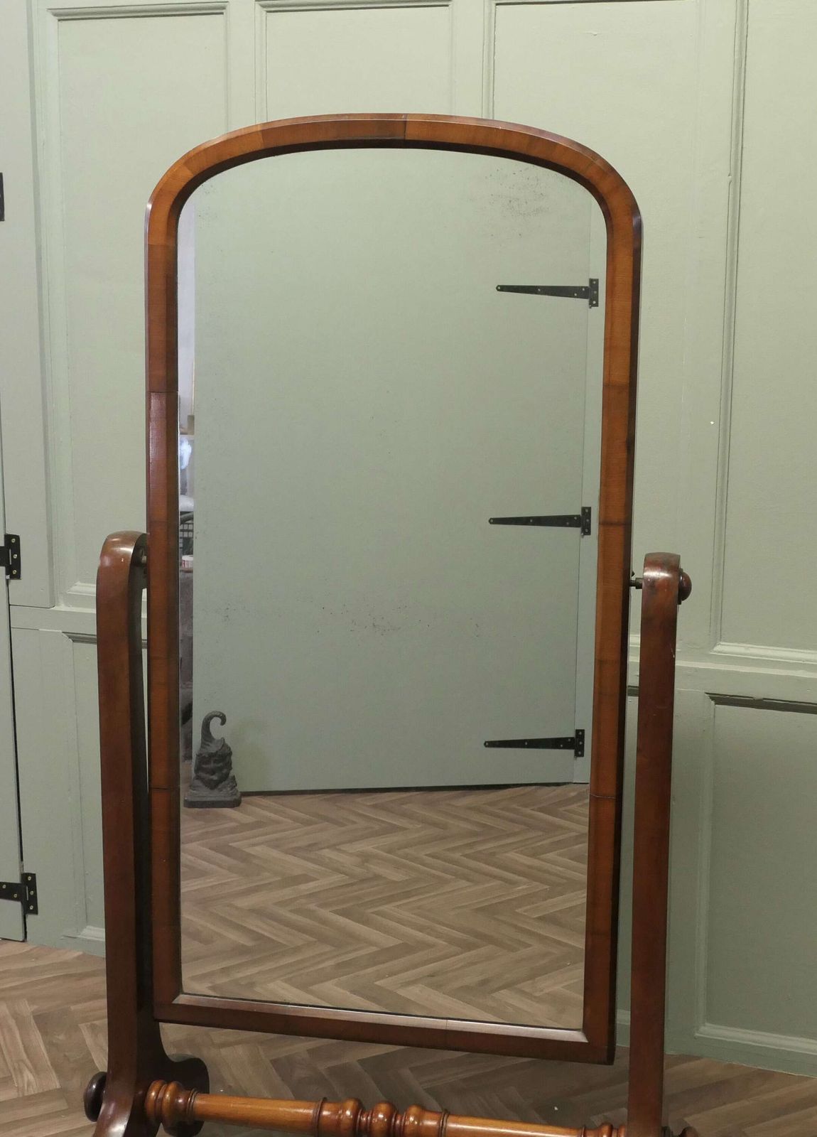 Classic Victorian Cheval Mirror Or Dressing Mirror photo Home Decor