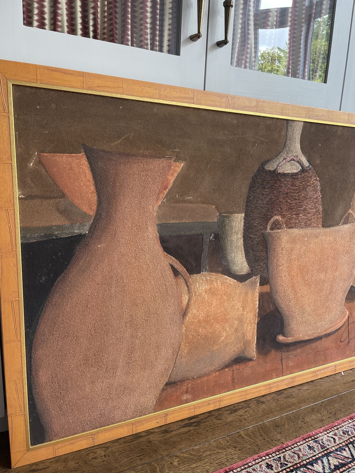 photo for sale An Oversized Painting Of A Provincial Theme Signed