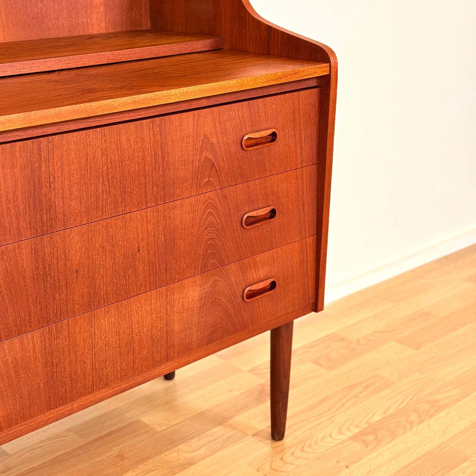 Danish Secretary Desk In Teak, 1950s photo vintage