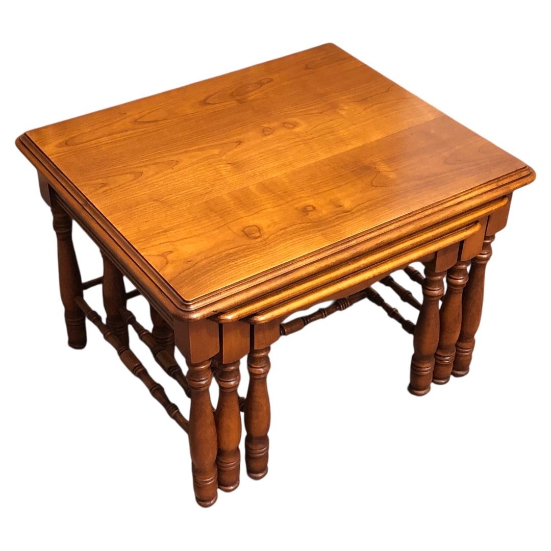 Handsome Vintage Nest Of Coffee Tables photo for sale