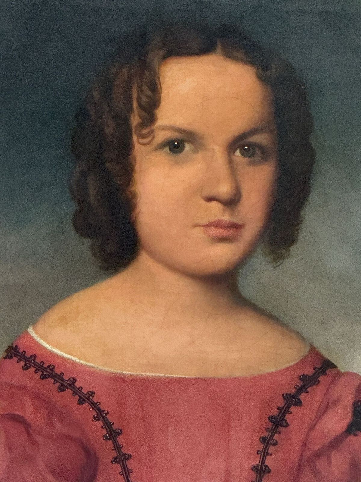 English Naive School Portrait, 1800s photo 1200.0