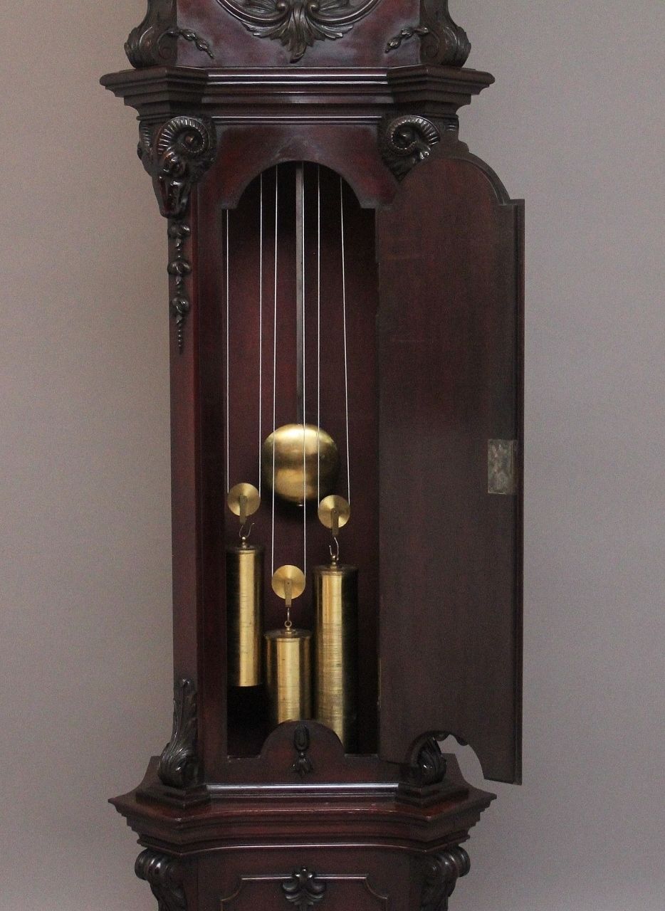 photo buy Early 20th Century Carved Mahogany Long Case Clock By Maples & Co Of London