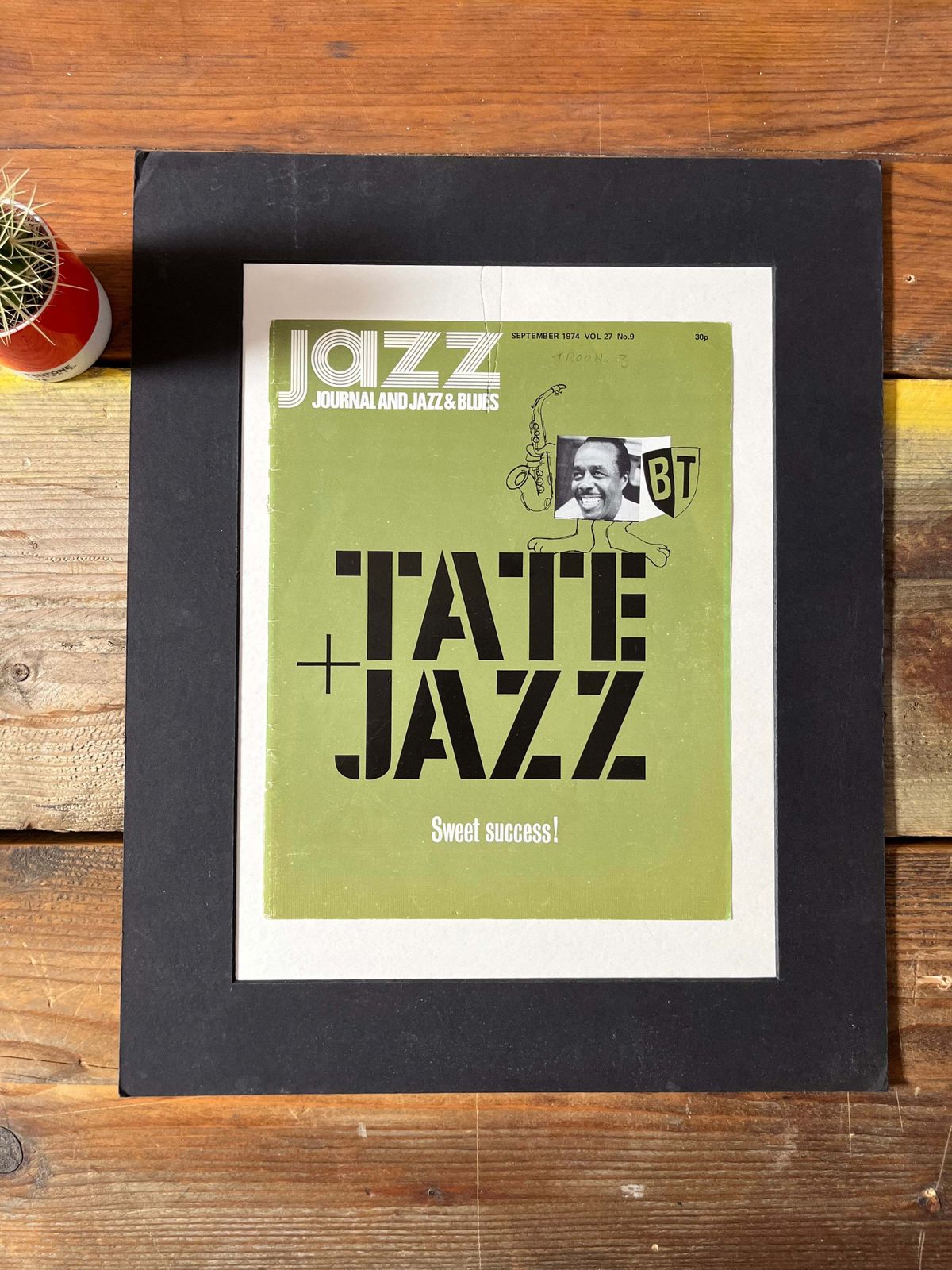 Vintage Jazz Journal Magazine Cover Artwork   1974