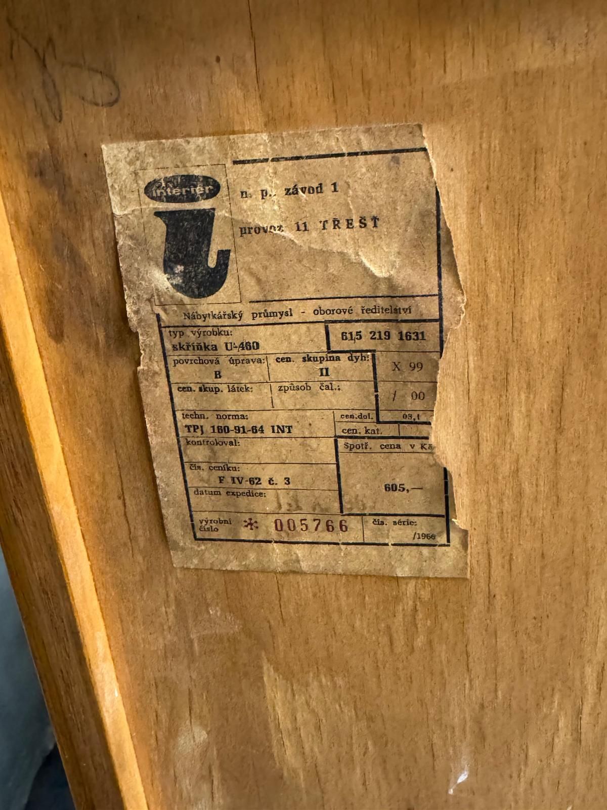 Mid Century U 460 Dressoir Van Jiří Jiroutek Voor Interier Praha €877,00 photo vintage
