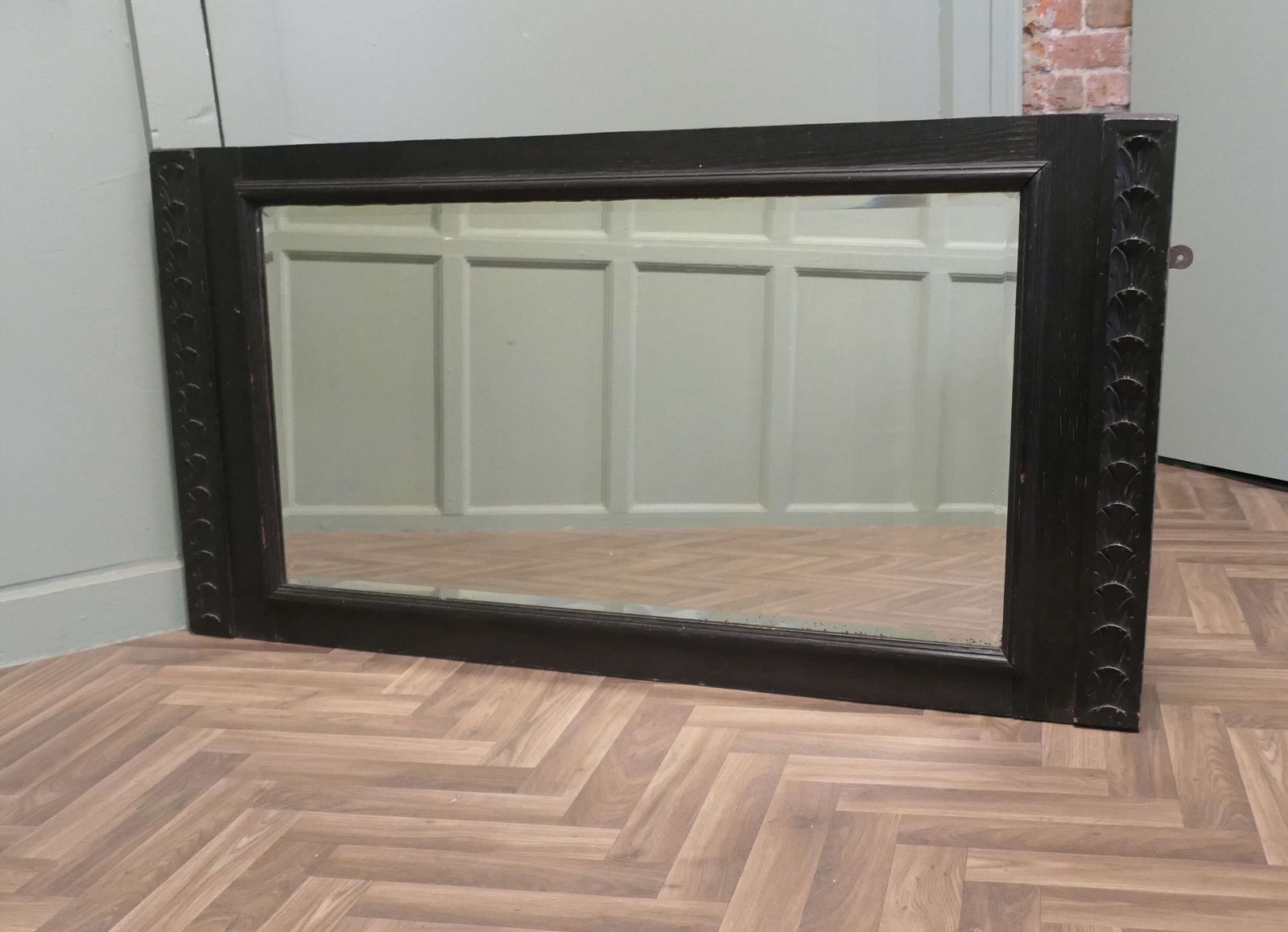 A 19th Century Gothic Carved Oak Mirror photo 660.0
