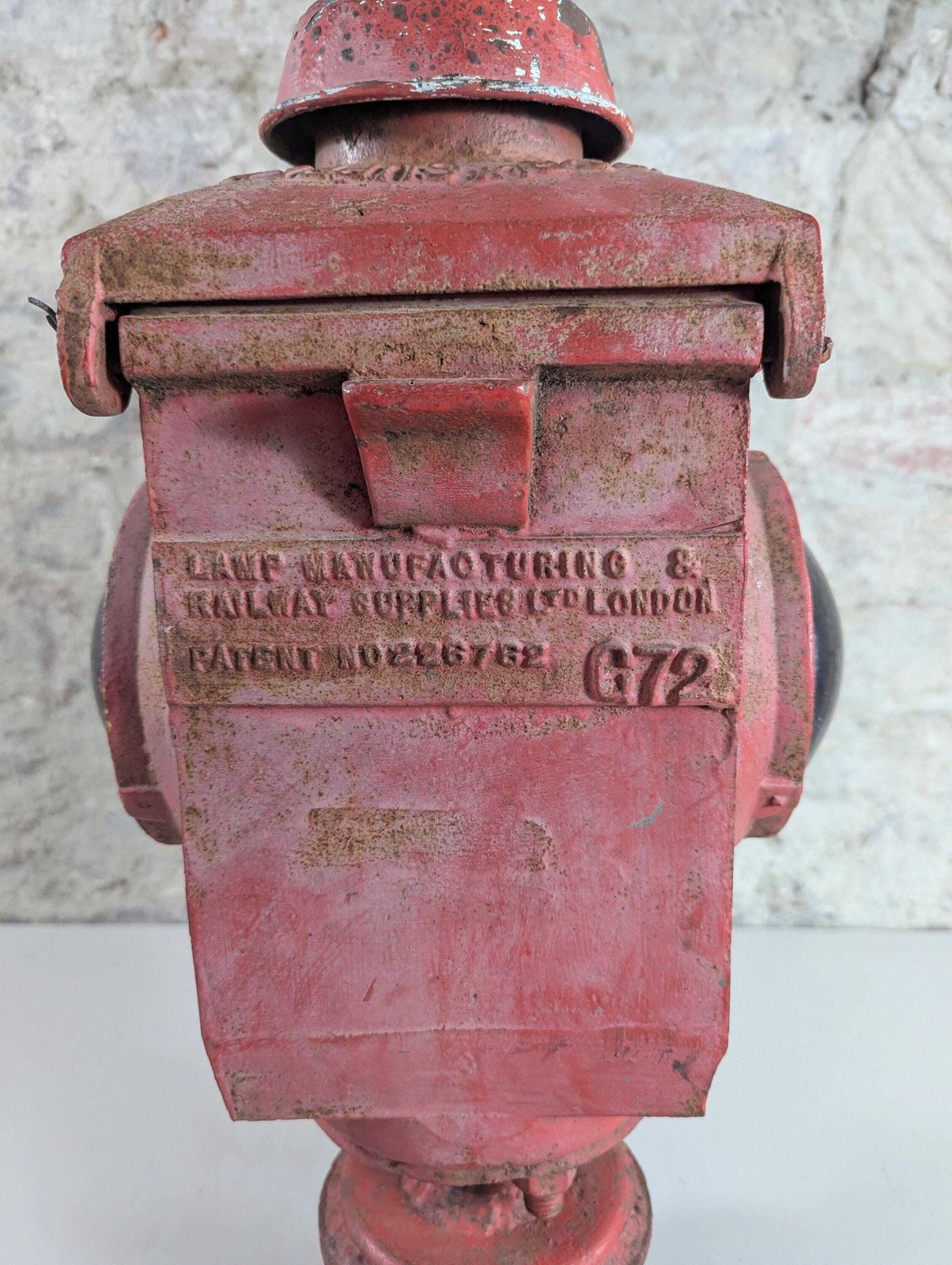 Antique Vintage Railway Crossing Lamp By Lamp Manufacturing & Railway Supplies Ltd London G72 photo for sale