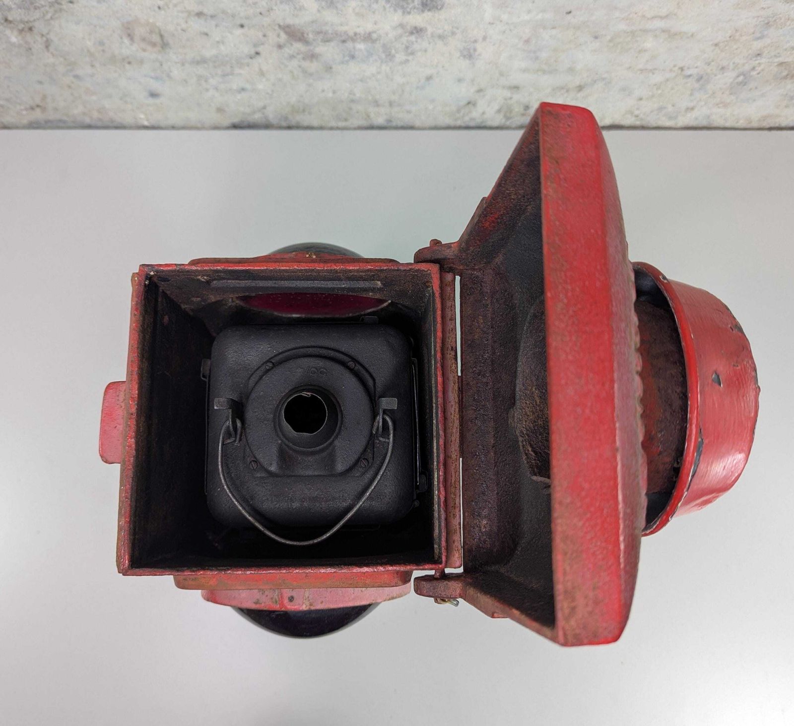 Antique Vintage Railway Crossing Lamp By Lamp Manufacturing & Railway Supplies Ltd London G72 photo vinterior