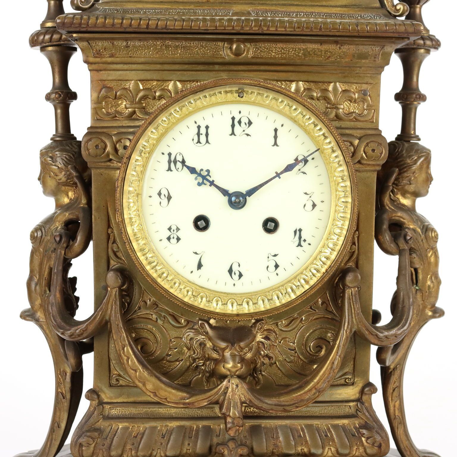 Triptych Clock Bronze France XIX Century photo 1250.0