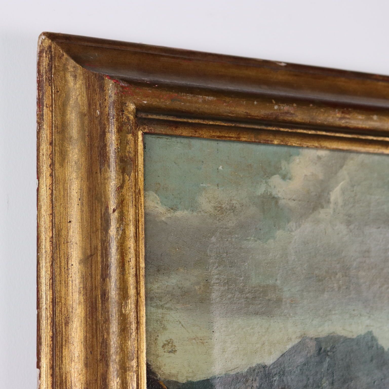 photo for sale Antique Painting Nordic Landscape Oil On Canvas XVII XVIII Century