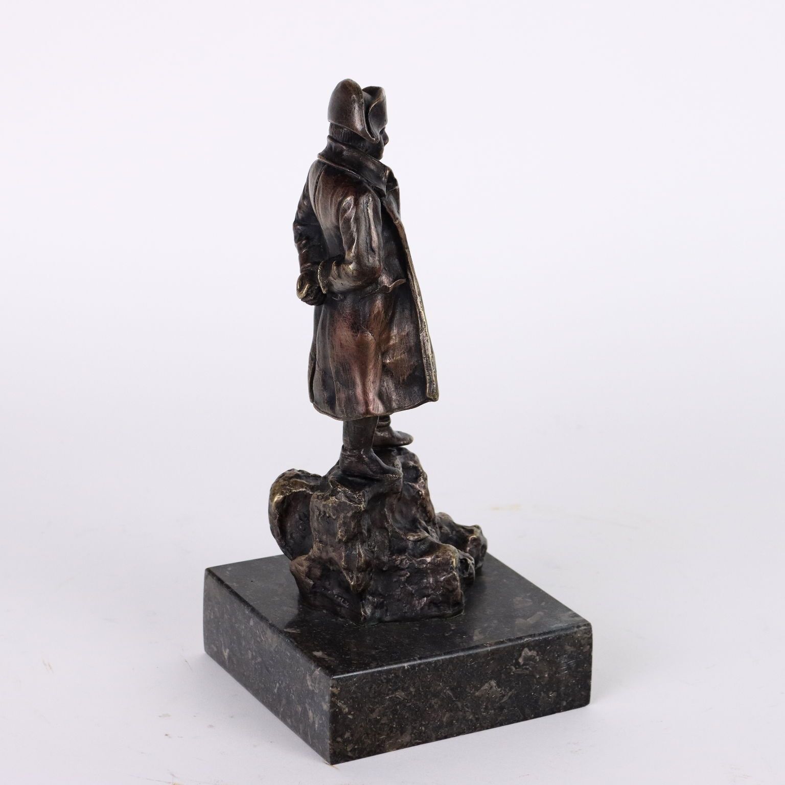 Antique Bronze Sculpture Napoleon France Mid XX Century photo vintage