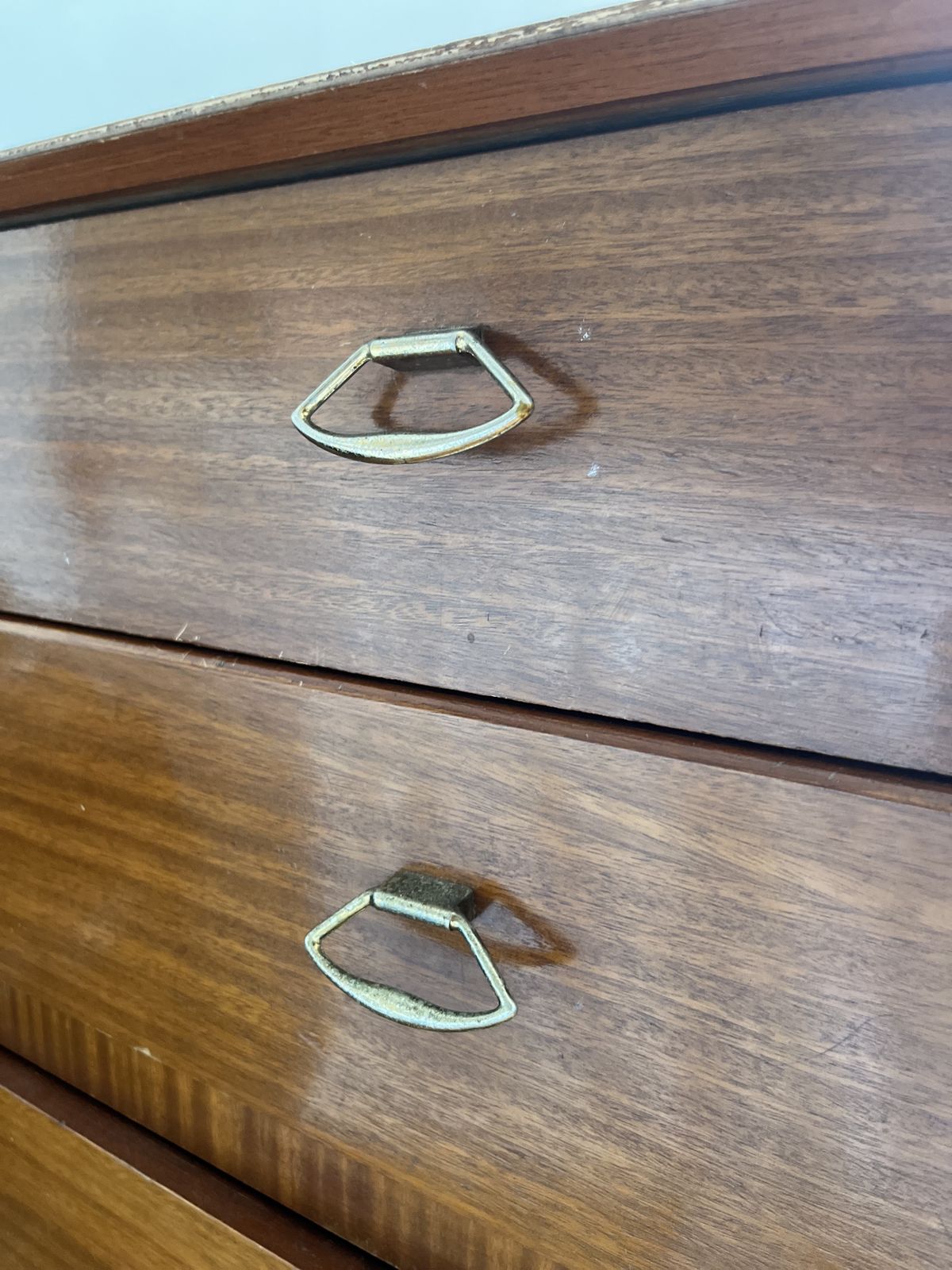 Midcentury ‘Lebus’ Teak And Brass Chest Of Drawers photo 250.0
