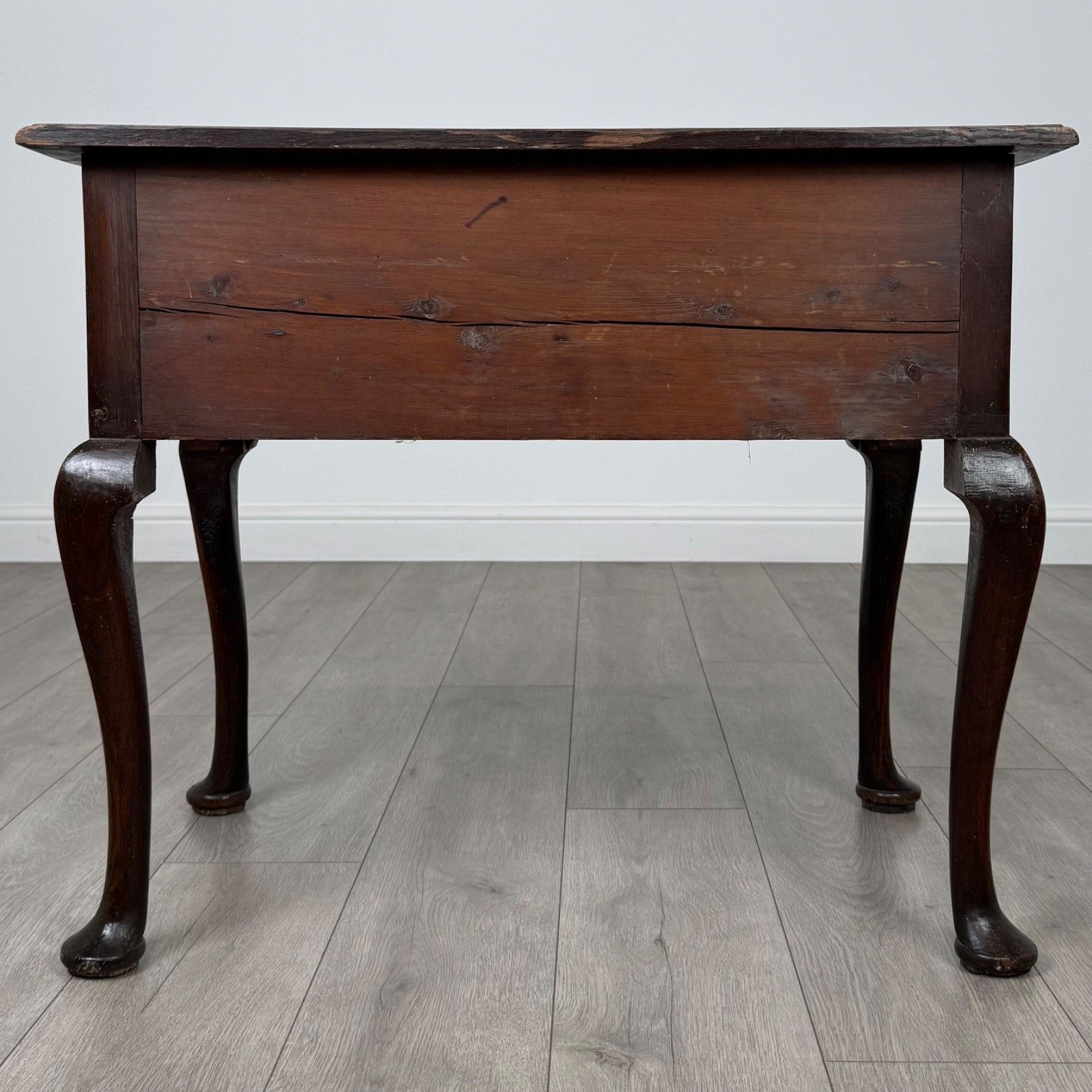 Antique 18th Century Fine Quality Lowboy Writing Table In Oak photo 825.0