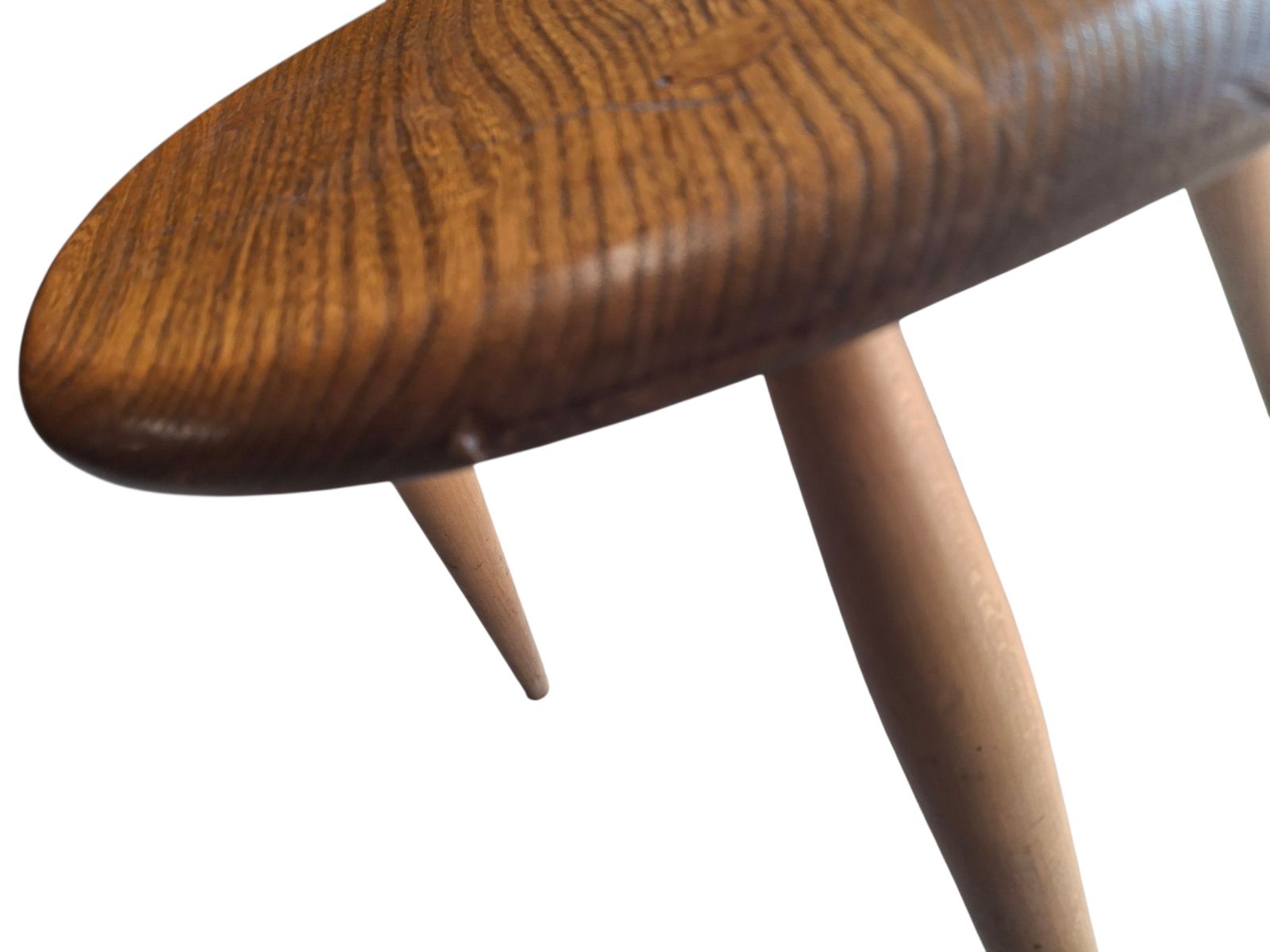 425.0 Vintage Ercol Elm & Beech Pebble Nest Of Tables photo
