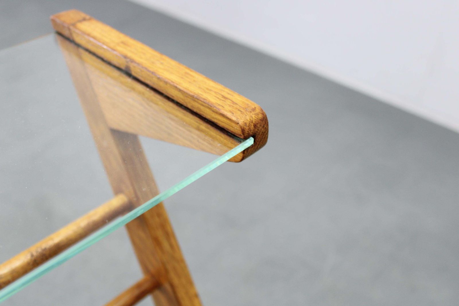 photo for sale 1960s Oak Book Stand Shelf / Rack By  Uluv, Czechoslovakia