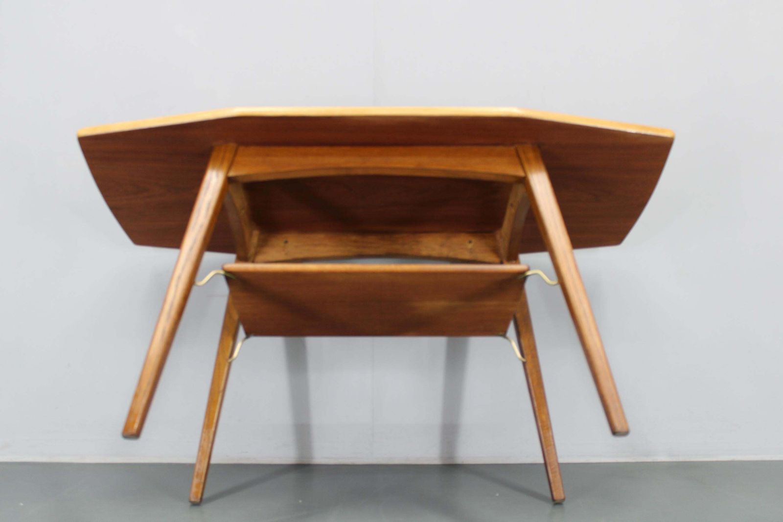 photo furniture 1960s Danish Teak And Oak Coffee Table