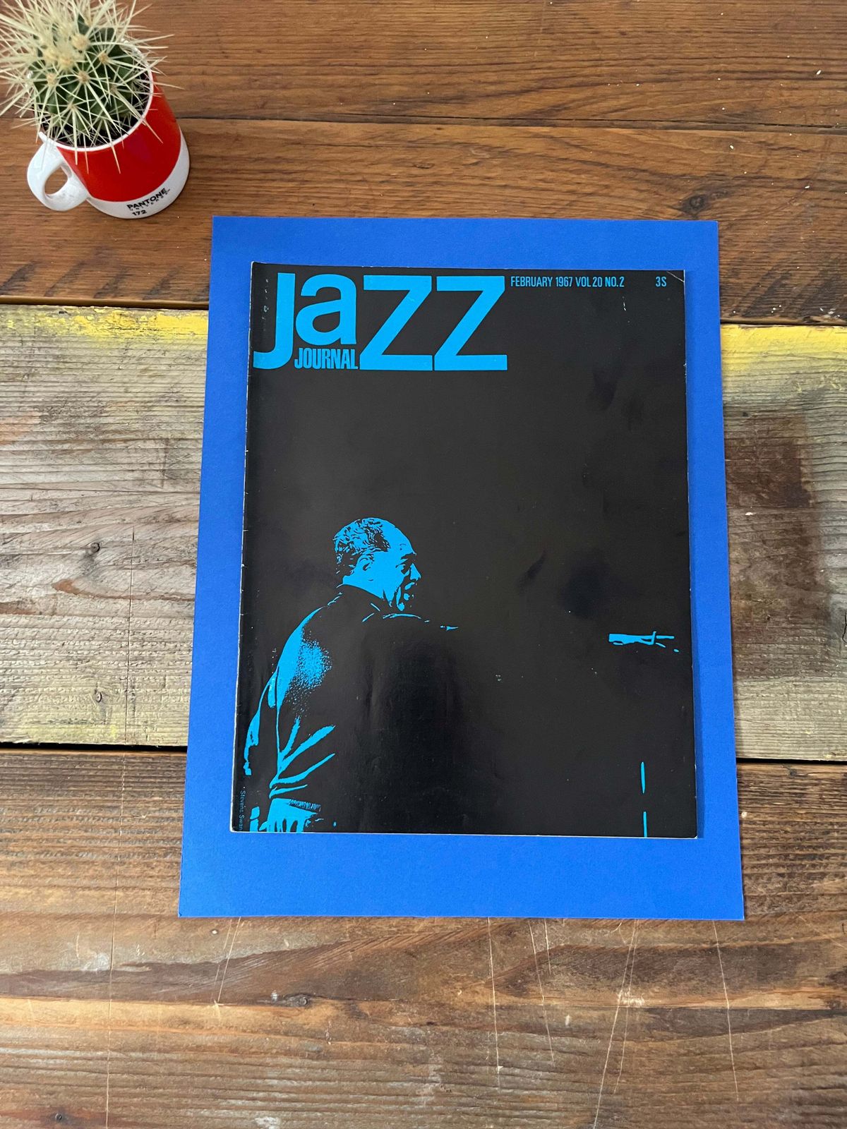 Vintage Jazz Journal Magazine Cover Artwork   1967 Duke Ellington photo furniture
